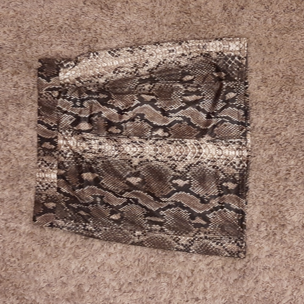 Snake print skirt